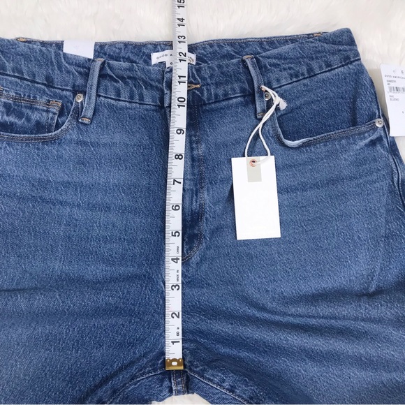 GOOD AMERICAN Good Vintage Ankle Jean Straight Leg Medium Wash Size 6 28 New - Picture 10 of 13